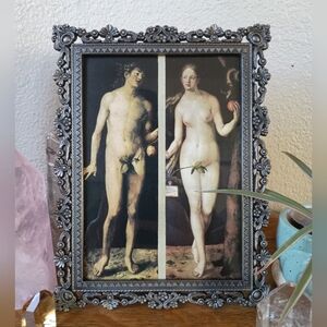 Vintage Pewter Frame with Dürer Art